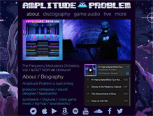 Tablet Screenshot of amplitudeproblem.com